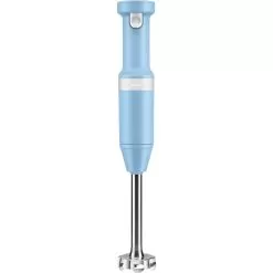 KitchenAid Cordless Variable-Speed Immersion Blender In Blue Velvet With Whisk And Blending Jar -Appliance Shop khbbv53vb 3