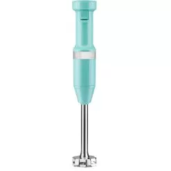KitchenAid Corded Variable-Speed Immersion Blender In Aqua Sky With Blending Jar