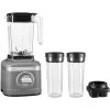 KitchenAid K150 3-Speed Ice Crushing Blender With 16-Oz. And 48-Oz. Blending Jars In Charcoal Gray -Appliance Shop ksb1332dg