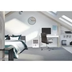 Keystone 22-Pint Dehumidifier With Electronic Controls In White -Appliance Shop kstad224d lifestyle1