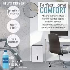 Keystone 50 Pint Dehumidifier With Electronic Controls -Appliance Shop kstad504e ei3