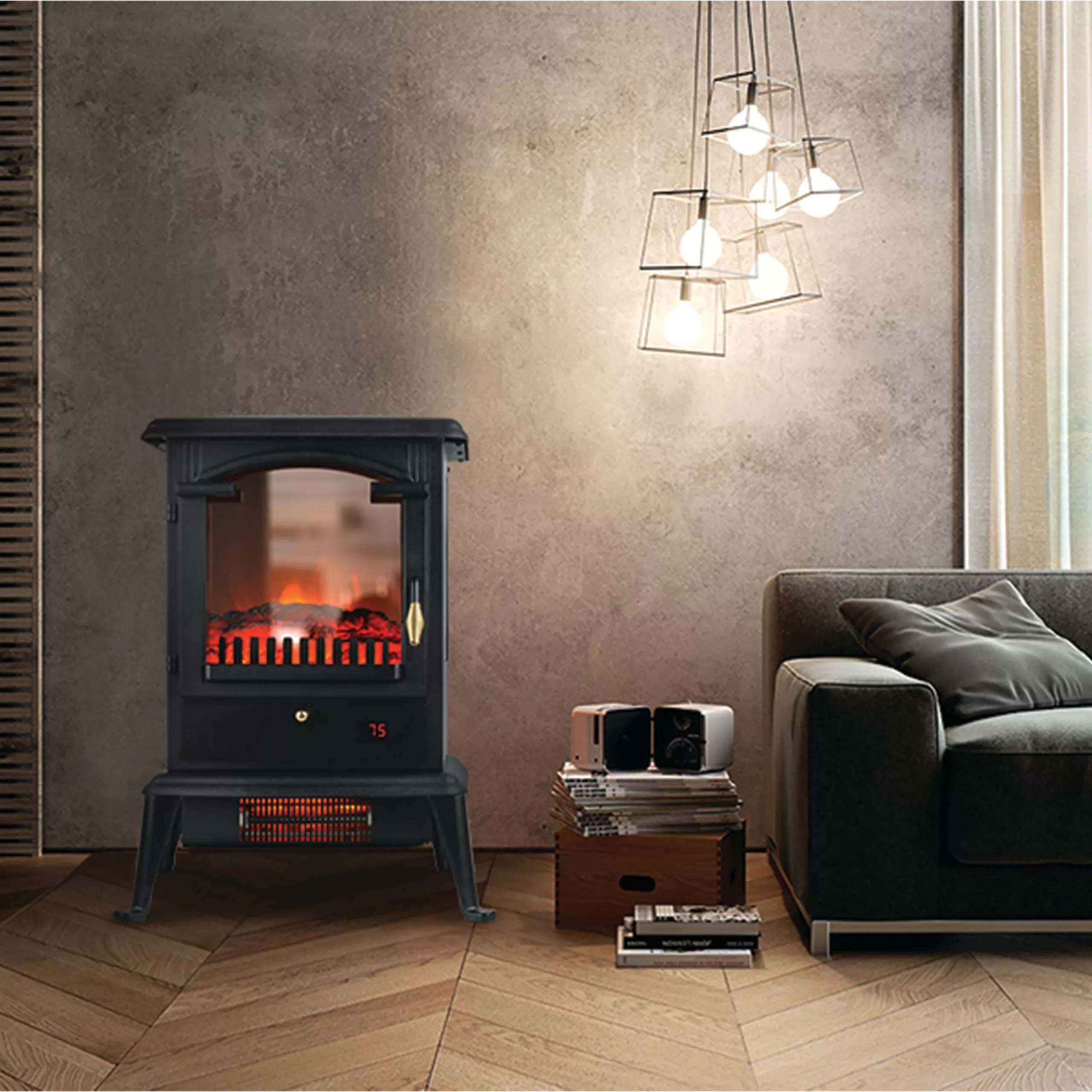 LifeSmart 3 Sided Flame View Infrared Heater Stove 9 LifeSmart 3 Sided Flame View Infrared Heater Stove - Image 7