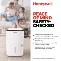 Honeywell Smart Wi-Fi Energy Star Dehumidifier For Medium Basement And Room Up To 3000 Sq. Ft. 13 Honeywell Smart Wi-Fi Energy Star Dehumidifier For Medium Basement And Room Up To 3000 Sq. Ft. -Appliance Shop tp50awkn ei4