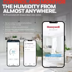 Honeywell Smart Wi-Fi Energy Star Dehumidifier For Medium Basement And Room Up To 3000 Sq. Ft. 15 Honeywell Smart Wi-Fi Energy Star Dehumidifier For Medium Basement And Room Up To 3000 Sq. Ft. -Appliance Shop tp50awkn ei6